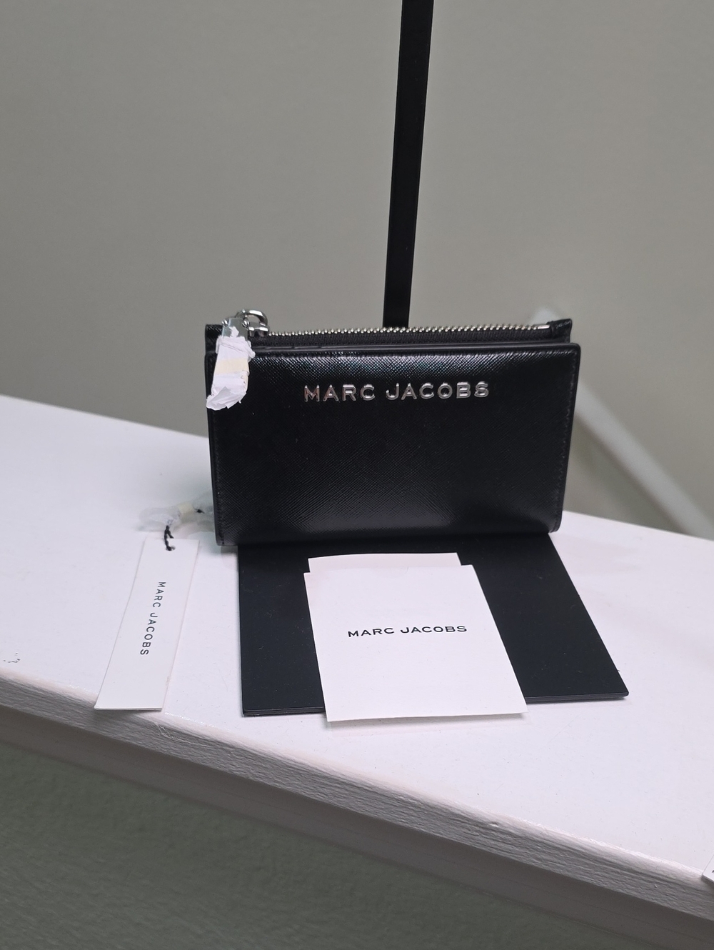 Marc Jacobs Trademarc Medium Bifold Card Wallet ~NWT~ Black